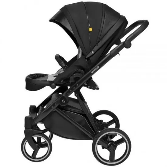 Carucior copii 2 in 1 Skiddou Oslo+ Onyx Negru Carucior copii 2 in 1 Skiddou Oslo+ Onyx Negru