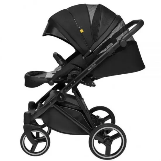 Carucior copii 2 in 1 Skiddou Oslo+ Onyx Negru Carucior copii 2 in 1 Skiddou Oslo+ Onyx Negru