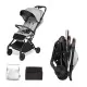 Carucior sport pliabil Skiddou Espoo Normandic Dream, ultracompact pentru calatorii, Gri Carucior sport pliabil Skiddou Espoo Normandic Dream, ultracompact pentru calatorii, Gri