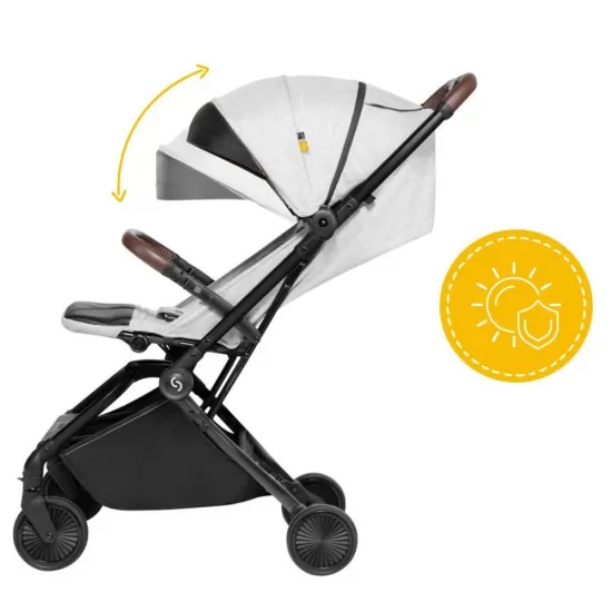 Carucior sport pliabil Skiddou Espoo Normandic Dream, ultracompact pentru calatorii, Gri Carucior sport pliabil Skiddou Espoo Normandic Dream, ultracompact pentru calatorii, Gri