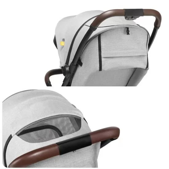 Carucior sport pliabil Skiddou Espoo+ Normandic Dream, ultracompact pentru calatorii, Gri