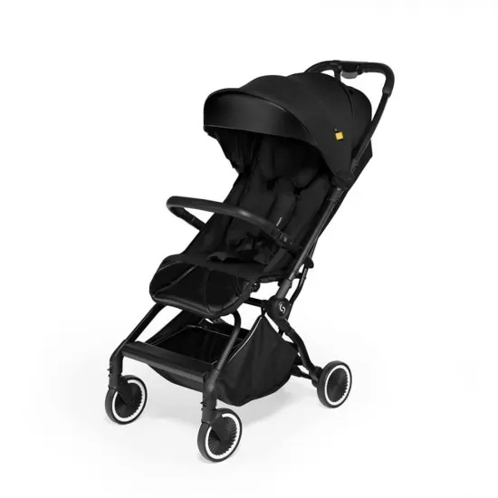 Carucior sport pliabil Skiddou Espoo+ Onyx, ultracompact pentru calatorii, Negru Carucior sport pliabil Skiddou Espoo+ Onyx, ultracompact pentru calatorii, Negru