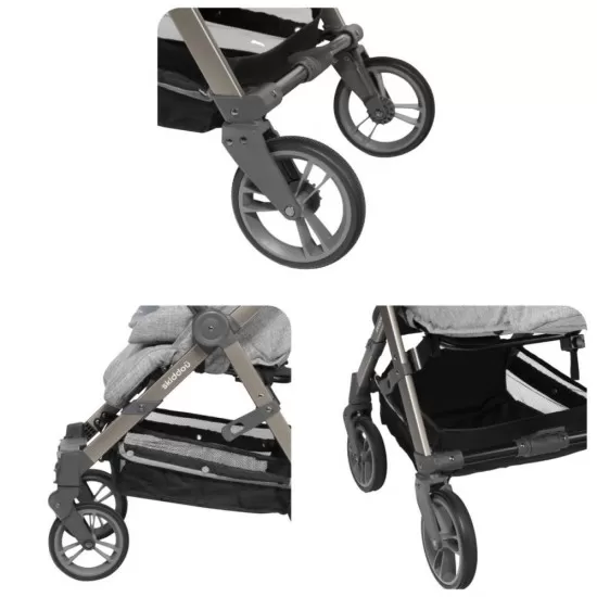 Carucior sport pliabil Skiddou Mell Onyx, ultracompact pentru calatorii, Negru Carucior sport pliabil Skiddou Mell Onyx, ultracompact pentru calatorii, Negru