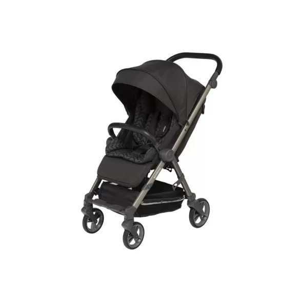 Carucior sport pliabil Skiddou Mell Onyx, ultracompact pentru calatorii, Negru Carucior sport pliabil Skiddou Mell Onyx, ultracompact pentru calatorii, Negru