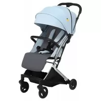 Carucior sport pliabil Skiddou Mikkeli Sky High, ultracompact pentru calatorii, Bleu