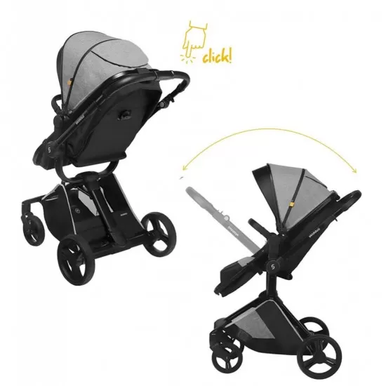 Carucior transformabil 2 in 1 Skiddou Nasjo Normandic Dream Gri Carucior transformabil 2 in 1 Skiddou Nasjo Normandic Dream Gri