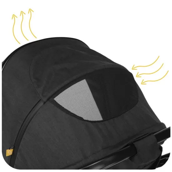 Carucior transformabil 2 in 1 Skiddou Nasjo Onyx Negru Carucior transformabil 2 in 1 Skiddou Nasjo Onyx Negru