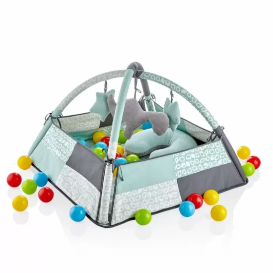 Centru de joaca cu bile BabyJem Toy Ball Play Mat Verde Centru de joaca cu bile BabyJem Toy Ball Play Mat Verde