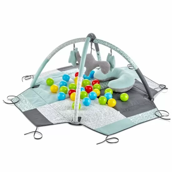 Centru de joaca cu bile BabyJem Toy Ball Play Mat Verde Centru de joaca cu bile BabyJem Toy Ball Play Mat Verde