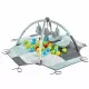 Centru de joaca cu bile BabyJem Toy Ball Play Mat Verde Centru de joaca cu bile BabyJem Toy Ball Play Mat Verde
