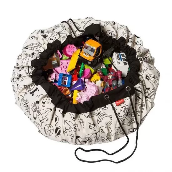 Covoras de joaca si saculet de jucarii 2 in 1 Toys - Coloreaza-ma Covoras de joaca si saculet de jucarii 2 in 1 Toys - Coloreaza-ma