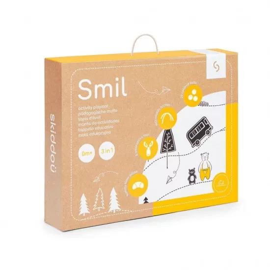 Covoras senzorial si educativ 3 in 1 Skiddou Smil Covoras senzorial si educativ 3 in 1 Skiddou Smil