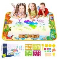 Covorasul Magic Drool Dino- 100x70cm - Jucarie educativa de colorat cu apa