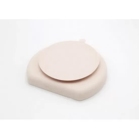 Farfurie din silicon cu 3 compartimente pentru auto-diversificare BabyJem Culoare Ecru Farfurie din silicon cu 3 compartimente pentru auto-diversificare BabyJem Culoare Ecru