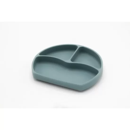Farfurie din silicon cu 3 compartimente pentru auto-diversificare BabyJem Culoare Vernil Farfurie din silicon cu 3 compartimente pentru auto-diversificare BabyJem Culoare Vernil