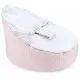 Fotoliu pentru bebelusi cu ham de siguranta Baby Bean Bed Roz