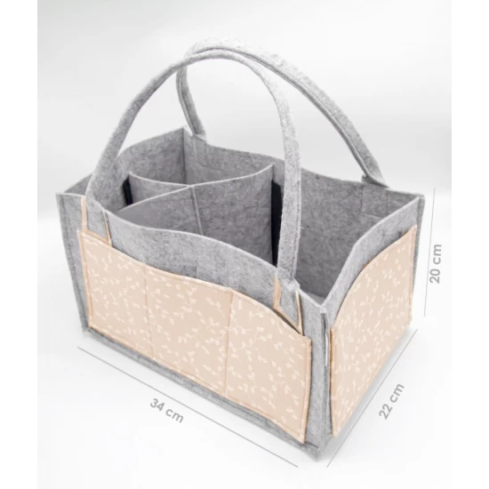 Geanta organizator scutece si accesorii copii/bebelusi BabyJem culoare Somon Geanta organizator scutece si accesorii copii/bebelusi BabyJem culoare Somon