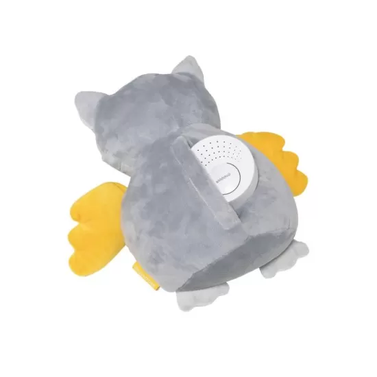 Jucarie bufnita de plus pentru copii Skiddou Marit cu sunete albe 25x11 cm Jucarie bufnita de plus pentru copii Skiddou Marit cu sunete albe 25x11 cm