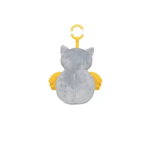 Jucarie bufnita de plus pentru copii Skiddou Marit cu sunete albe 25x11 cm Jucarie bufnita de plus pentru copii Skiddou Marit cu sunete albe 25x11 cm