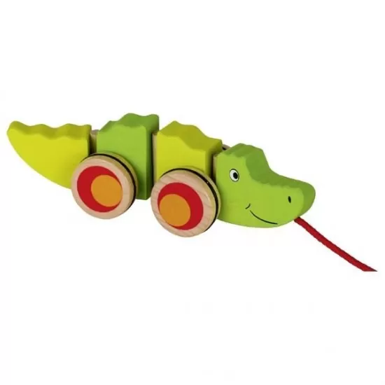Jucarie de tras Crocodilul Groki Jucarie de tras Crocodilul Groki