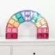 Set constructie magnetic 120 piese Pastel Magnetic Tiles Set constructie magnetic 120 piese Pastel Magnetic Tiles