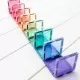 Set constructie magnetic 120 piese Pastel Magnetic Tiles Set constructie magnetic 120 piese Pastel Magnetic Tiles