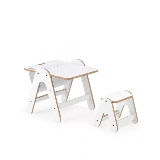 Masuta si tabla 2 in 1 cu scaunel MamaToyz Massam MDF Masuta si tabla 2 in 1 cu scaunel MamaToyz Massam MDF