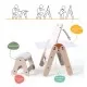 Masuta si tabla 2 in 1 cu scaunel MamaToyz Massam MDF Masuta si tabla 2 in 1 cu scaunel MamaToyz Massam MDF