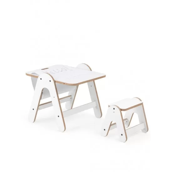 Masuta si tabla 2 in 1 cu scaunel MamaToyz Massam MDF Masuta si tabla 2 in 1 cu scaunel MamaToyz Massam MDF