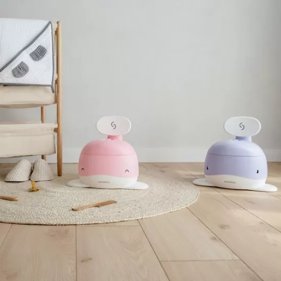 Olita pentru copii Pottili Skiddou balenuta cu capac Liliac bloom Lavanda Olita pentru copii Pottili Skiddou balenuta cu capac Liliac bloom Lavanda