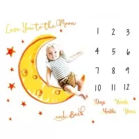 Paturica Milestone plusata pentru fotografii memorabile Luna Galbena