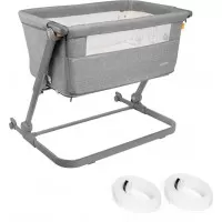 Patut 3 in 1 co-sleeping Skiddou Natt Normandic Dream Gri deschis