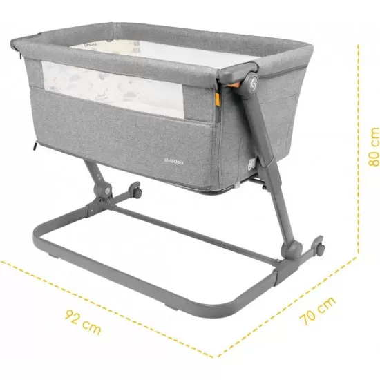 Patut 3 in 1 co-sleeping Skiddou Natt Normandic Dream Gri deschis Patut 3 in 1 co-sleeping Skiddou Natt Normandic Dream Gri deschis