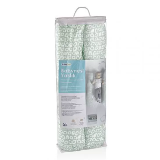 Perna 3 in 1 - Babynest, perna pentru gravide si pentru alaptare in forma de U BabyJem Culoare Verde