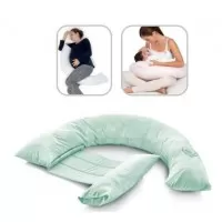 Perna gravide si alaptare multifunctionala BabyJem Culoare Turcoaz