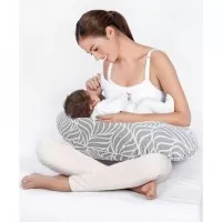 Perna pentru alaptat 2 in 1 Nursing Pillow, BabyJem Gri