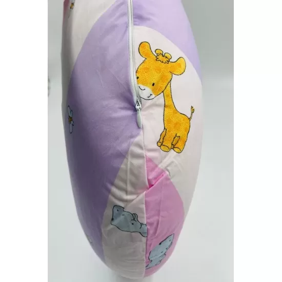 Perna pentru alaptat 2 in 1 Nursing Pillow Zoo BabyJem Culoare Roz Perna pentru alaptat 2 in 1 Nursing Pillow Zoo BabyJem Culoare Roz