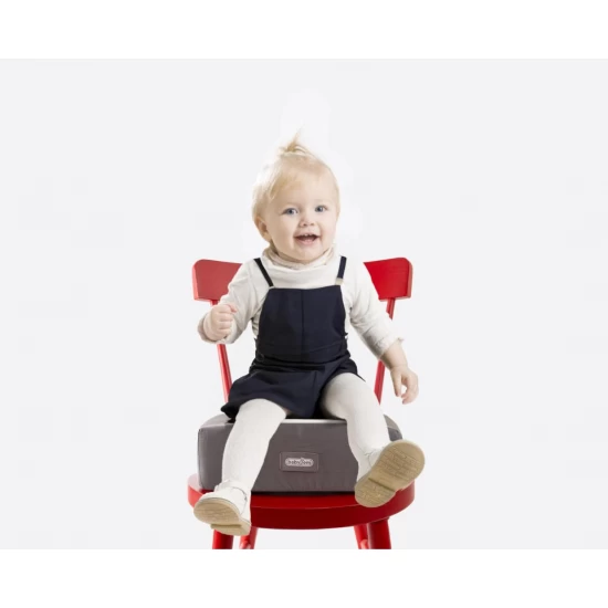 Pernuta inaltator 32x32 cm pentru scaun de masa, BabyJem, Antracit Pernuta inaltator 32x32 cm pentru scaun de masa, BabyJem, Antracit