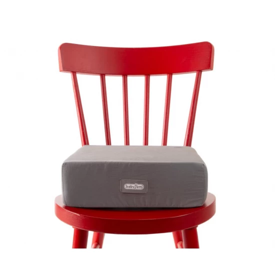Pernuta inaltator 32x32 cm pentru scaun de masa, BabyJem, Antracit Pernuta inaltator 32x32 cm pentru scaun de masa, BabyJem, Antracit