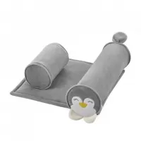 Pernuta pozitionator anti-rasucire BabyJem pentru bebelusi 34x36cm Culoare Gri