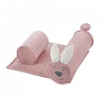 Pernuta pozitionator anti-rasucire BabyJem pentru bebelusi 34x36cm Culoare Roz