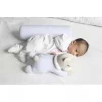 Pernuta pozitionator BabyJem anti-rasucire pentru bebelusi Teddy Culoare Bleu