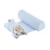 Pernuta pozitionator BabyJem anti-rasucire pentru bebelusi Teddy Culoare Bleu
