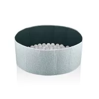 Piscina uscata cu bile BabyJem 30x83 cm 100 bile albe Verde