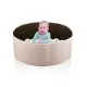 Piscina uscata cu bile BabyJem 30x83 cm 100 bile albe Somon Piscina uscata cu bile BabyJem 30x83 cm 100 bile albe Somon