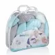 Protectie laterala bumper impletit BabyJem Culoare Bleu Protectie laterala bumper impletit BabyJem Culoare Bleu