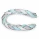 Protectie laterala bumper impletit BabyJem Culoare Bleu Protectie laterala bumper impletit BabyJem Culoare Bleu