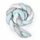 Protectie laterala bumper impletit BabyJem Culoare Bleu Protectie laterala bumper impletit BabyJem Culoare Bleu