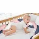 Protectie laterala bumper impletit BabyJem Culoare Roz