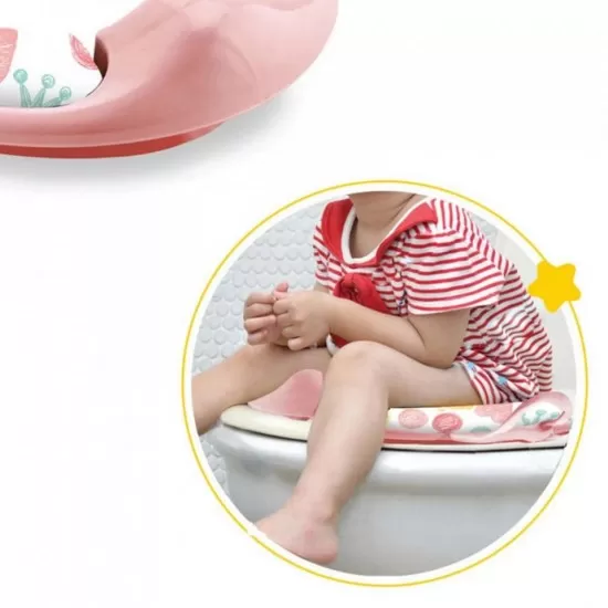 Reductor moale pentru toaleta BabyJem Culoare Roz Reductor moale pentru toaleta BabyJem Culoare Roz